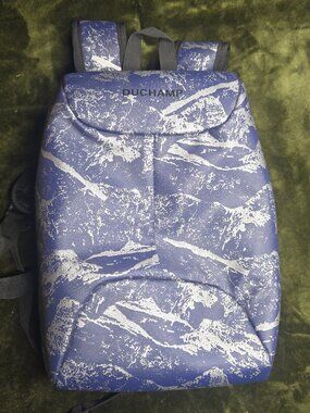 Duchamp London Anti-Theft Tech Backpack Blue Marble USB Charging Laptop Bag